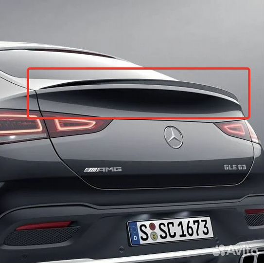 Спойлер багажника Mercedes GLE-Coupe C167 AMG