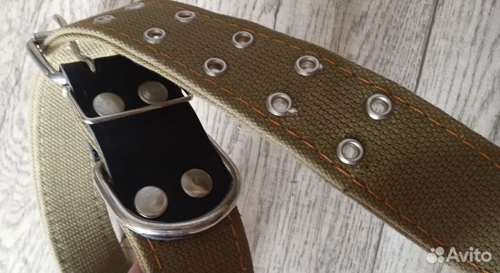 Поводки брезентовые и ошейники для крупных пород