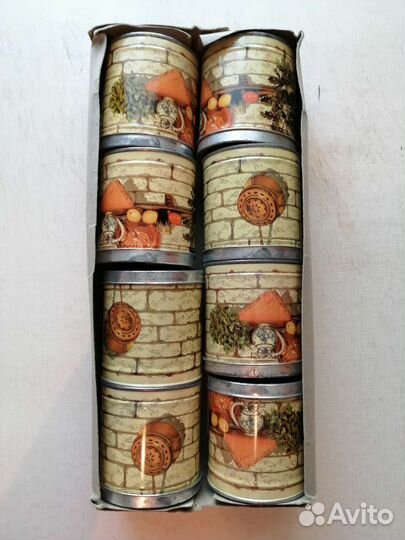 Набор жестяных банок СССР