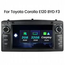 Магнитола Android Toyota Corolla (01-06г) BYD F3