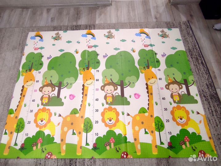 Детский коврик для ползания складной