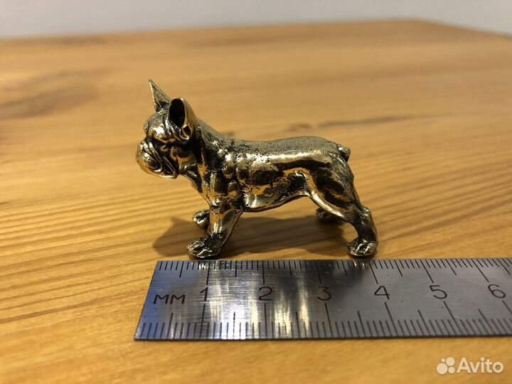 Фигурка.Статуэтка. Французский бульдог бронза