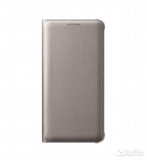 Оригинальный Flip Wallet для Samsung A3 2016 Gold