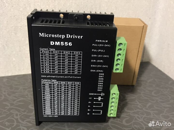 Драйвер шагового двигателя DM556 новый