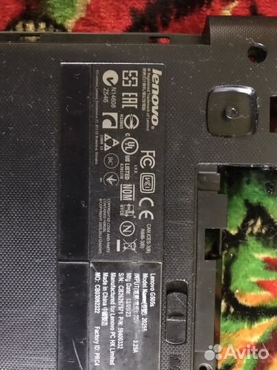 Ноутбук lenovo на запчасти