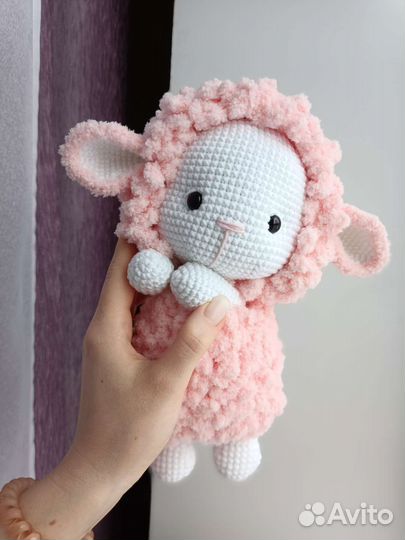 Вязаная овечка на заказ. Ручная работа. Амигуруми