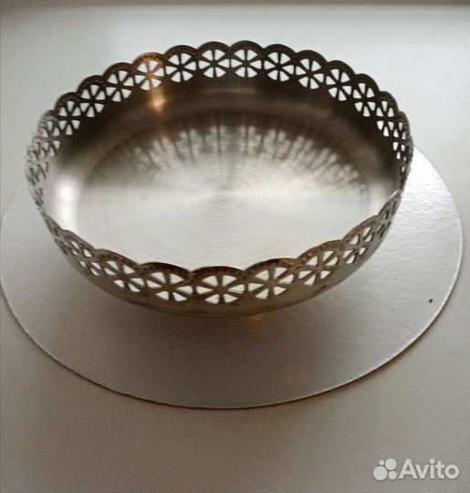 Набор из вазы и чашек сткло-металл