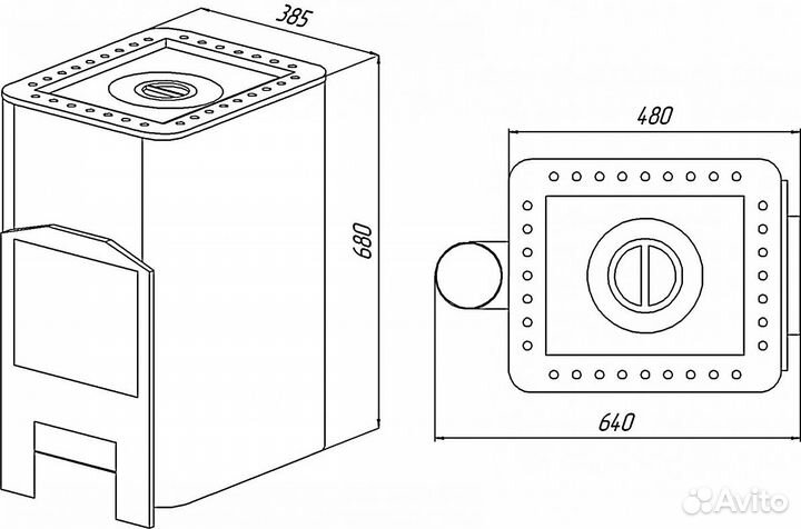 Печь Уют 1-Конфорочная