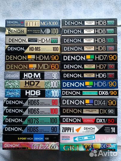 Аудиокассеты basf, sony, denon, thats, triad