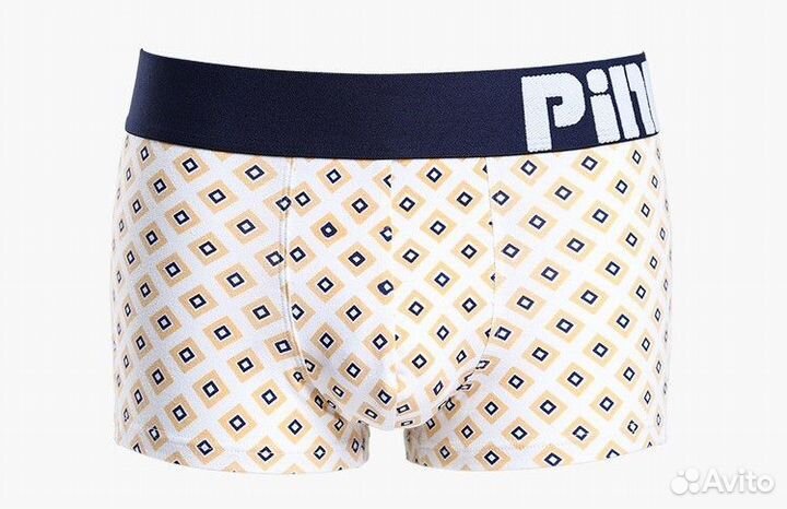 Мужские боксеры в ромбик Pink Hero