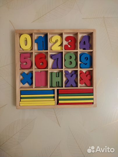 Счетный материал счётные палочки цифры знаки дерев