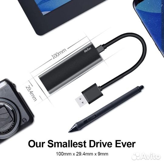 Внешний жёсткий диск SSD Netac Z-Slim 1TB