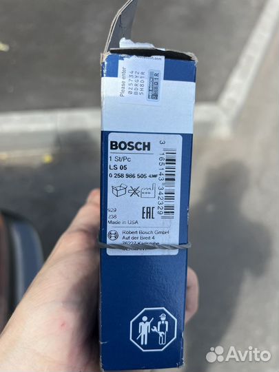 Датчик кислорода лямбда зонд универсальный Bosch