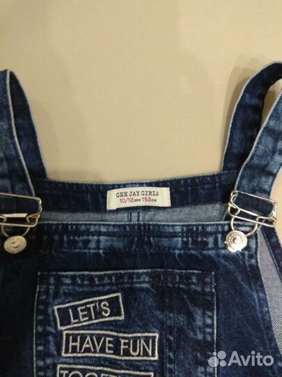 Джинсовый сарафан для девочки