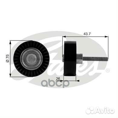 T38054 ролик обводной Audi A3, VW Golf/Polo/Pa
