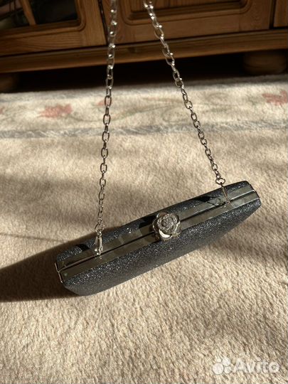 Сумка клатч с блестками