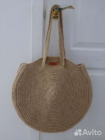 Сумка кросс-боди из джута