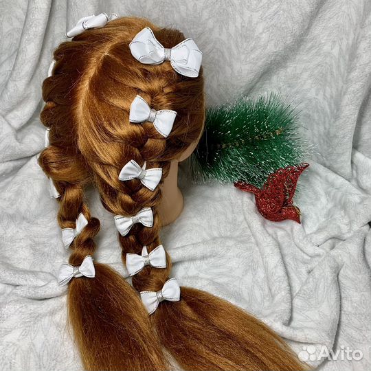 Ленты в косы с бантиками
