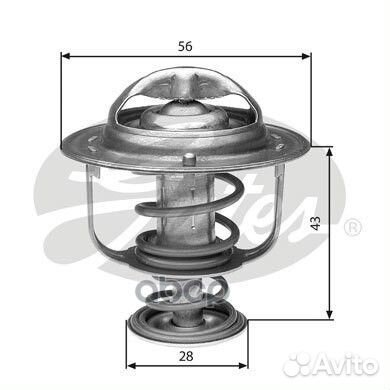 Термостат 88C 7412-10456 mitsubishi Carisma