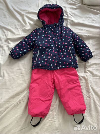 Зимний костюм для девочки 92