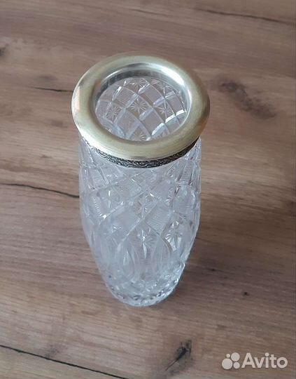 Ваза хрусталь серебро 875 СССР