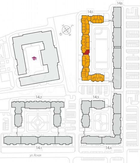 3-к. квартира, 78,8 м², 3/8 эт.