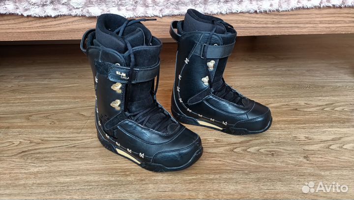 Сноуборд Black Fire+ крепления+ Ботинки Elan