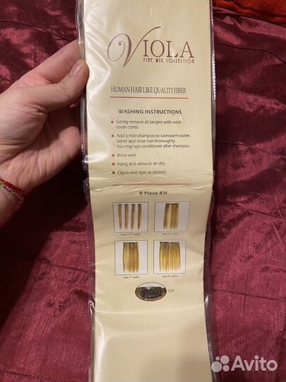 Волосы на заколках русые