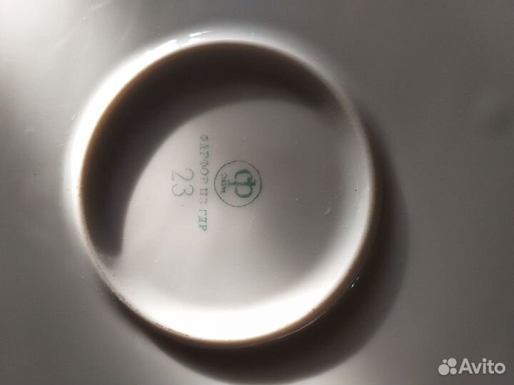 Блюдо глубокое 32см фарфор гдр