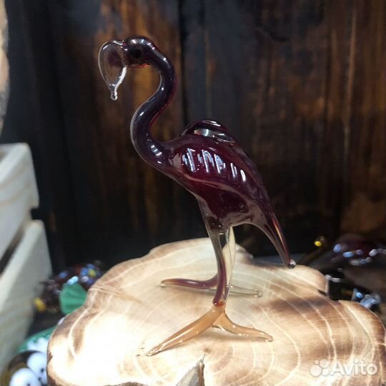 Стеклянная птица из стекла