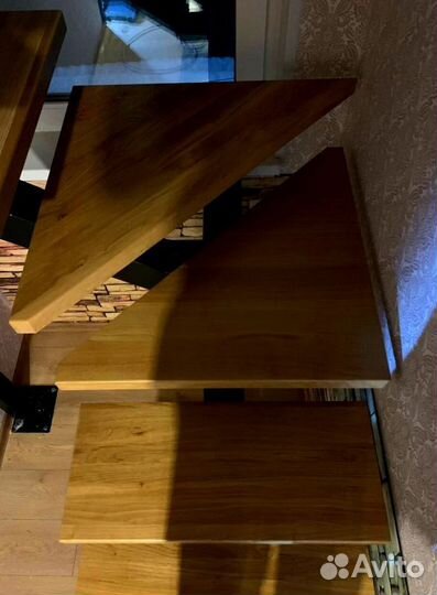 Перила деревянные с монтажем