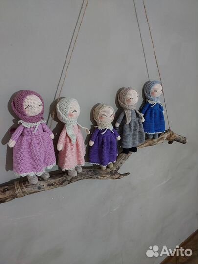 Вязаные игрушки куклы