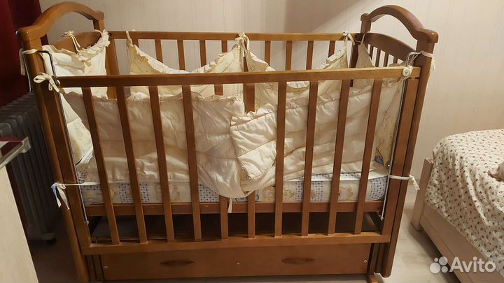 Детская кровать 120х60 и матрац