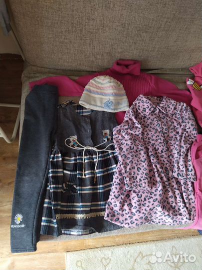 Вещи на девочку, 4-6 лет, пакет