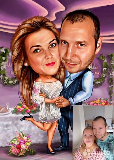 Шаржи и карикатуры на заказ по фото