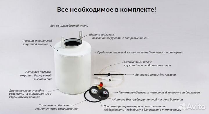 Автоклав Беларусь Люкс 24 л