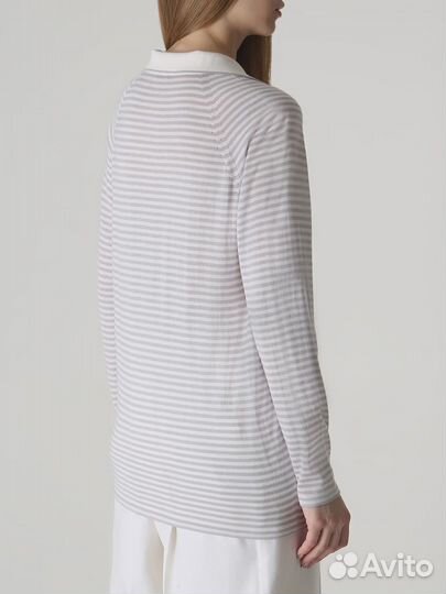 Поло кашемировое в полоску Kiton