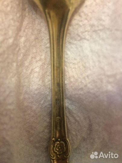 Ложка мнц СССР золотая роза