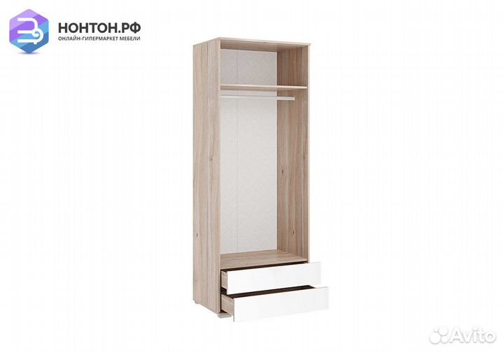 Шкаф 2-х дверный Зоо 55.01 дуб мария / белый