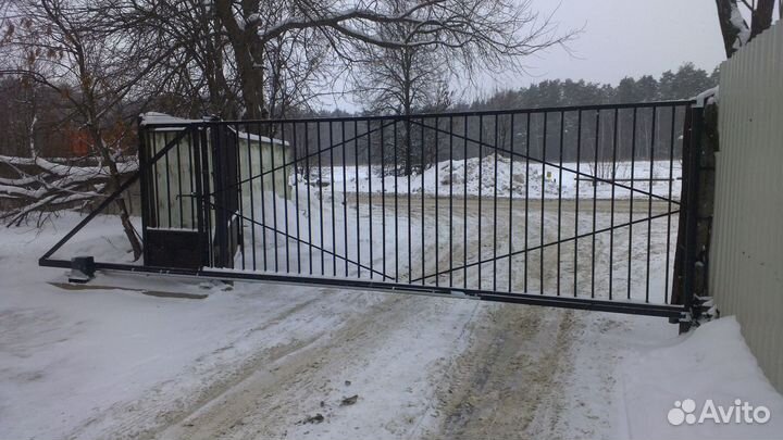 Ворота откатные под ключ