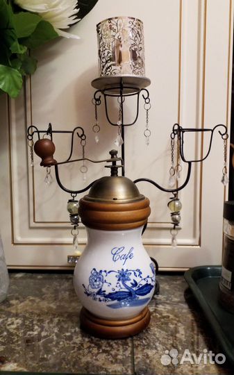 Ручная кофемолка гжель редкий вариант