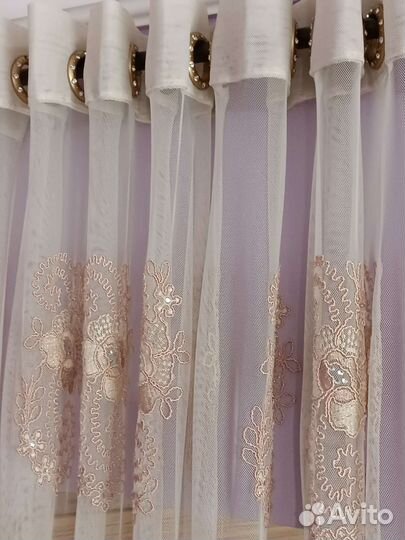 Шторы и тюль бу