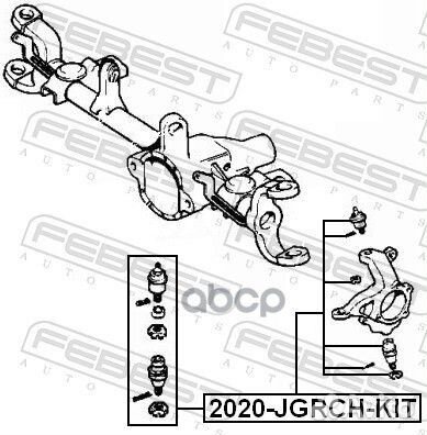 2020jgrchkit опора шаровая верхняя Jeep Cherok