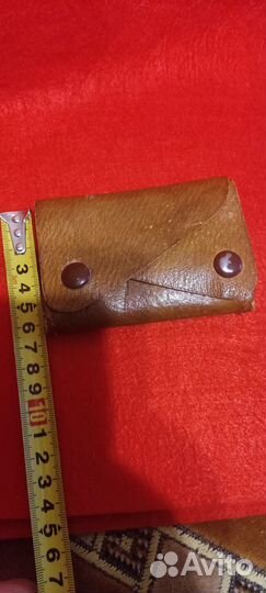 Кожаный кошелек и чехол автодок СССР