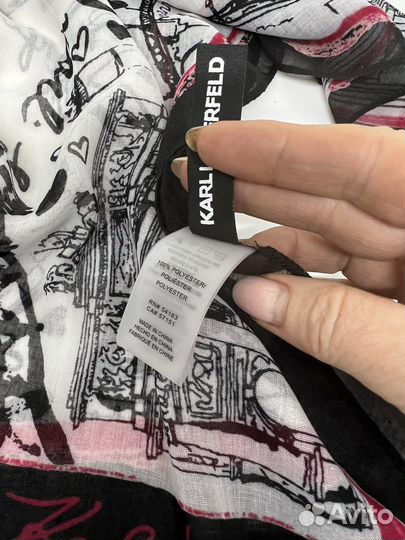 Karl Lagerfeld.Платок(бандана,повязка) 64*64 ориг