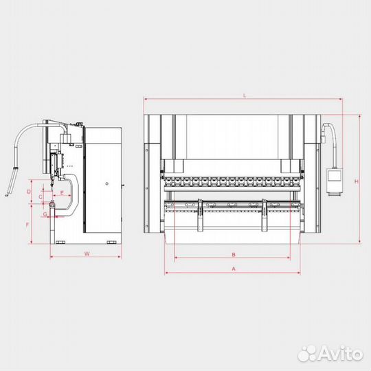 Листогибочный пресс AD-R 40320