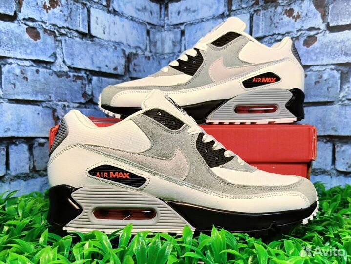 Мужские кроссовки Nike Air Max 90 серые