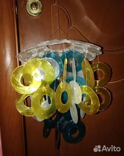 2 подвеса из ракушек под лампы или без