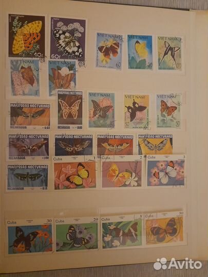 Почтовые марки,тема флора и фауна