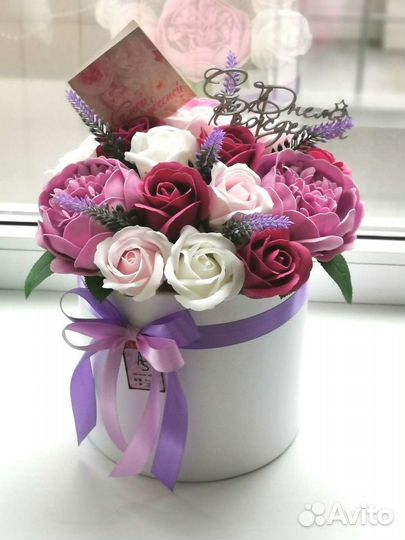 Букет из мыльных цветов